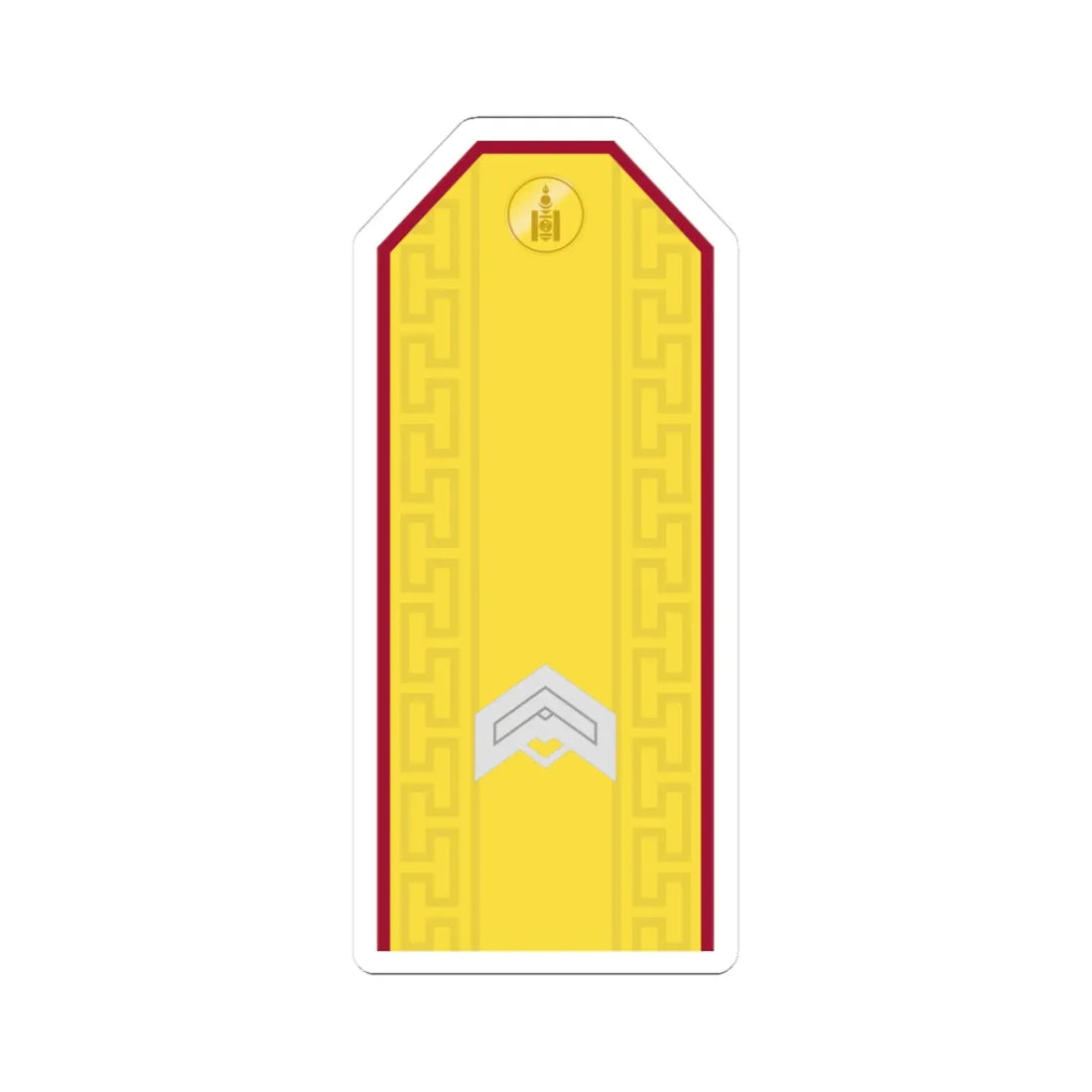 Mongolian Internal troops JSG parade (Mongolia) (Military Rank) STICKER Vinyl Kiss-Cut Decal 3 Inch White - The Sticker Space