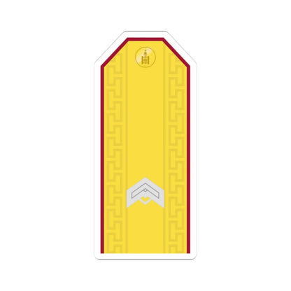 Mongolian Internal troops JSG parade (Mongolia) (Military Rank) STICKER Vinyl Kiss-Cut Decal 3 Inch White - The Sticker Space