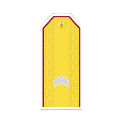 Mongolian Internal troops JSG parade (Mongolia) (Military Rank) STICKER Vinyl Kiss-Cut Decal 4 Inch White - The Sticker Space
