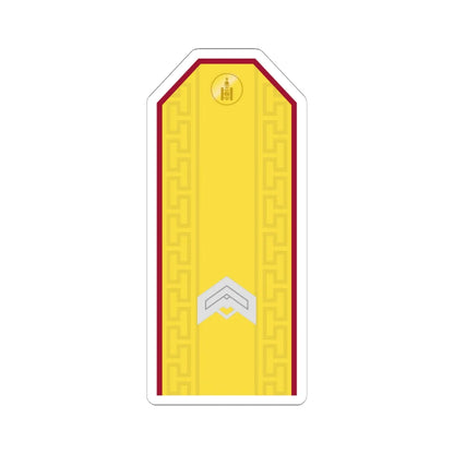 Mongolian Internal troops JSG parade (Mongolia) (Military Rank) STICKER Vinyl Kiss-Cut Decal 6 Inch White - The Sticker Space
