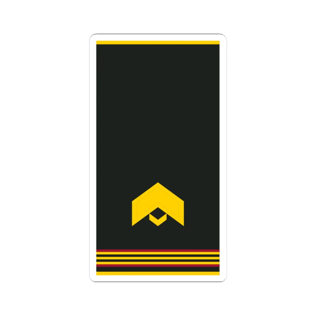 Mongolian Internal troops JSG shirt (Mongolia) (Military Rank) STICKER Vinyl Kiss-Cut Decal 4 Inch White - The Sticker Space