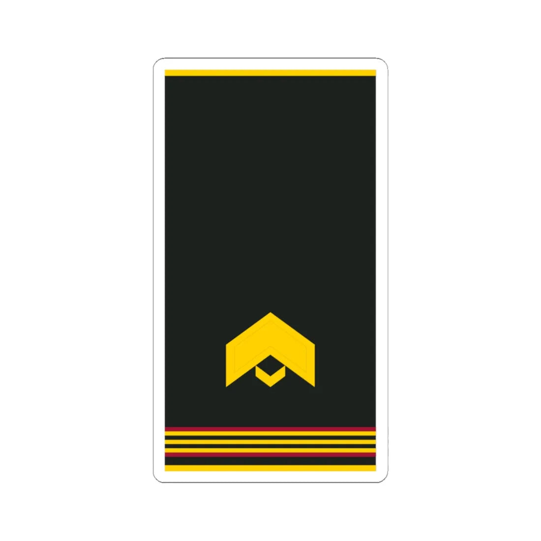 Mongolian Internal troops JSG shirt (Mongolia) (Military Rank) STICKER Vinyl Kiss-Cut Decal 6 Inch White - The Sticker Space