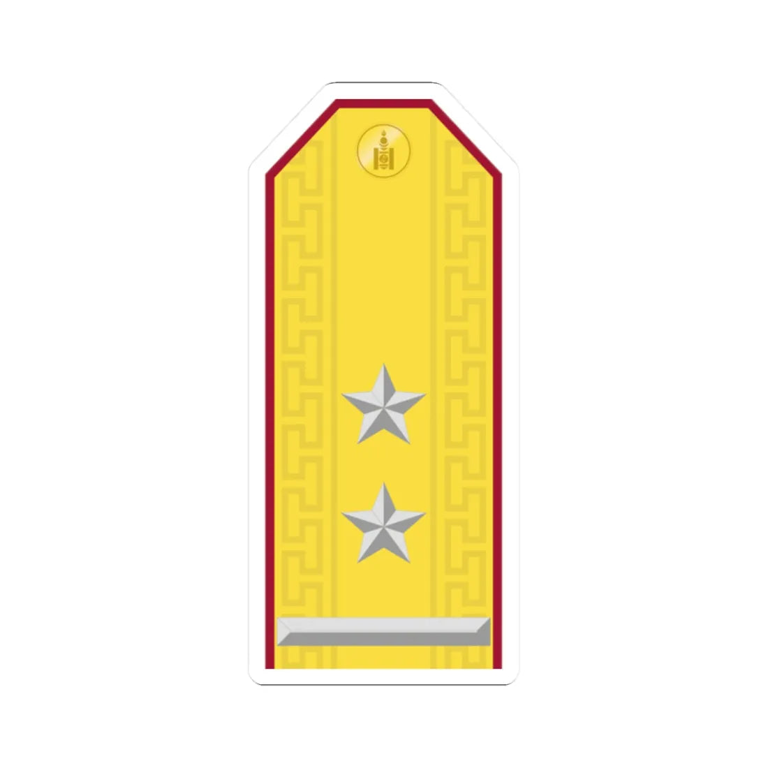 Mongolian Internal troops LTC parade (Mongolia) (Military Rank) STICKER Vinyl Kiss-Cut Decal 2 Inch White - The Sticker Space
