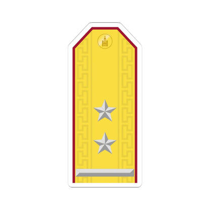 Mongolian Internal troops LTC parade (Mongolia) (Military Rank) STICKER Vinyl Kiss-Cut Decal 4 Inch White - The Sticker Space