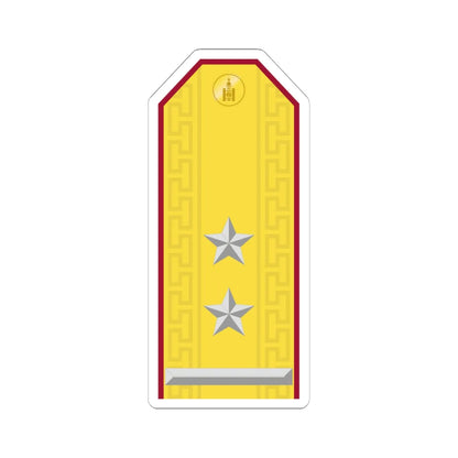 Mongolian Internal troops LTC parade (Mongolia) (Military Rank) STICKER Vinyl Kiss-Cut Decal 6 Inch White - The Sticker Space