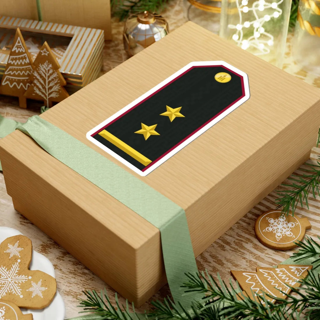 Mongolian Internal troops LTC service (Mongolia) (Military Rank) STICKER Vinyl Kiss-Cut Decal - The Sticker Space