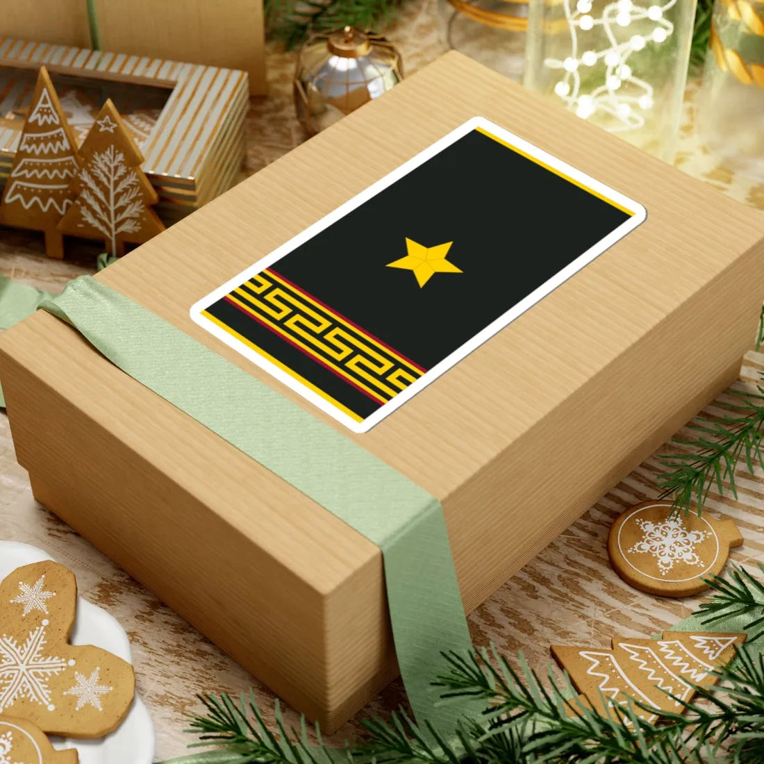 Mongolian Internal troops MAJ shirt (Mongolia) (Military Rank) STICKER Vinyl Kiss-Cut Decal - The Sticker Space