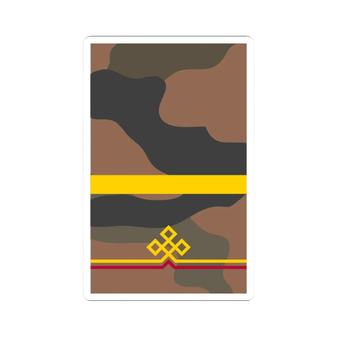 Mongolian Internal troops PFC field (Mongolia) (Military Rank) STICKER Vinyl Kiss-Cut Decal 2 Inch White - The Sticker Space