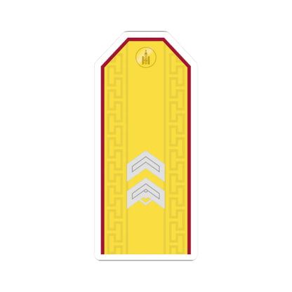 Mongolian Internal troops SGT parade (Mongolia) (Military Rank) STICKER Vinyl Kiss-Cut Decal 2 Inch White - The Sticker Space