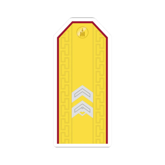 Mongolian Internal troops SGT parade (Mongolia) (Military Rank) STICKER Vinyl Kiss-Cut Decal 2 Inch White - The Sticker Space
