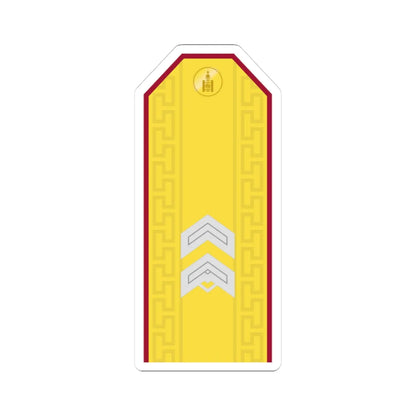 Mongolian Internal troops SGT parade (Mongolia) (Military Rank) STICKER Vinyl Kiss-Cut Decal 3 Inch White - The Sticker Space