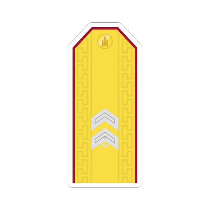 Mongolian Internal troops SGT parade (Mongolia) (Military Rank) STICKER Vinyl Kiss-Cut Decal 4 Inch White - The Sticker Space