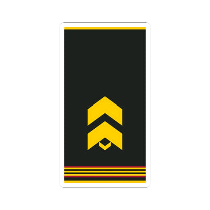 Mongolian Internal troops SGT shirt (Mongolia) (Military Rank) STICKER Vinyl Kiss-Cut Decal 2 Inch White - The Sticker Space