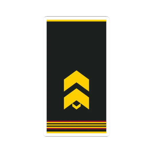 Mongolian Internal troops SGT shirt (Mongolia) (Military Rank) STICKER Vinyl Kiss-Cut Decal 2 Inch White - The Sticker Space