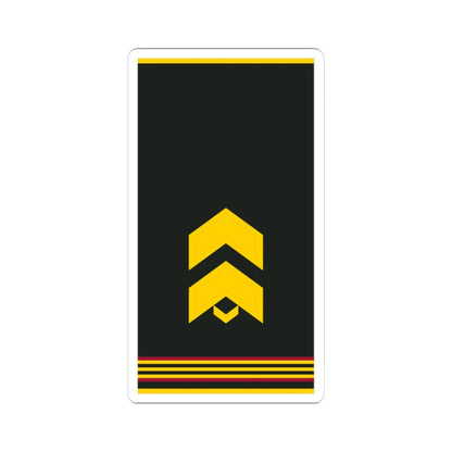 Mongolian Internal troops SGT shirt (Mongolia) (Military Rank) STICKER Vinyl Kiss-Cut Decal 3 Inch White - The Sticker Space