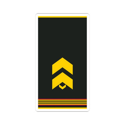 Mongolian Internal troops SGT shirt (Mongolia) (Military Rank) STICKER Vinyl Kiss-Cut Decal 4 Inch White - The Sticker Space