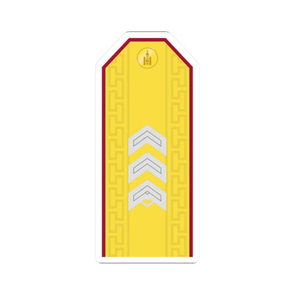 Mongolian Internal troops SSG parade (Mongolia) (Military Rank) STICKER Vinyl Kiss-Cut Decal 2 Inch White - The Sticker Space