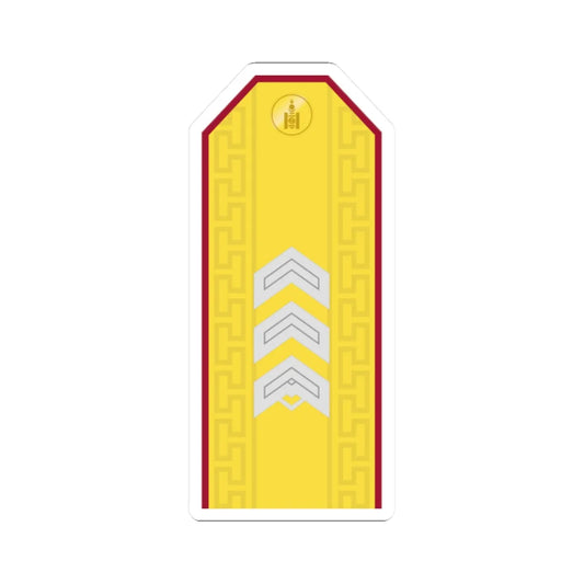 Mongolian Internal troops SSG parade (Mongolia) (Military Rank) STICKER Vinyl Kiss-Cut Decal 2 Inch White - The Sticker Space