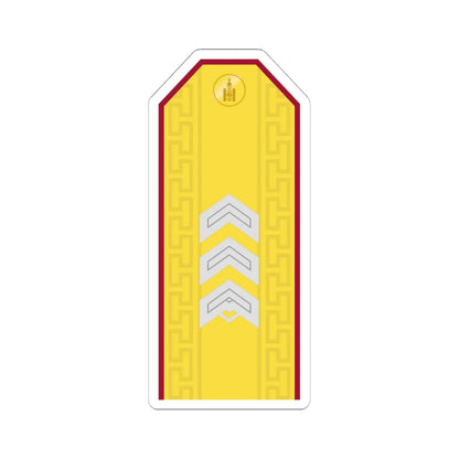 Mongolian Internal troops SSG parade (Mongolia) (Military Rank) STICKER Vinyl Kiss-Cut Decal 6 Inch White - The Sticker Space
