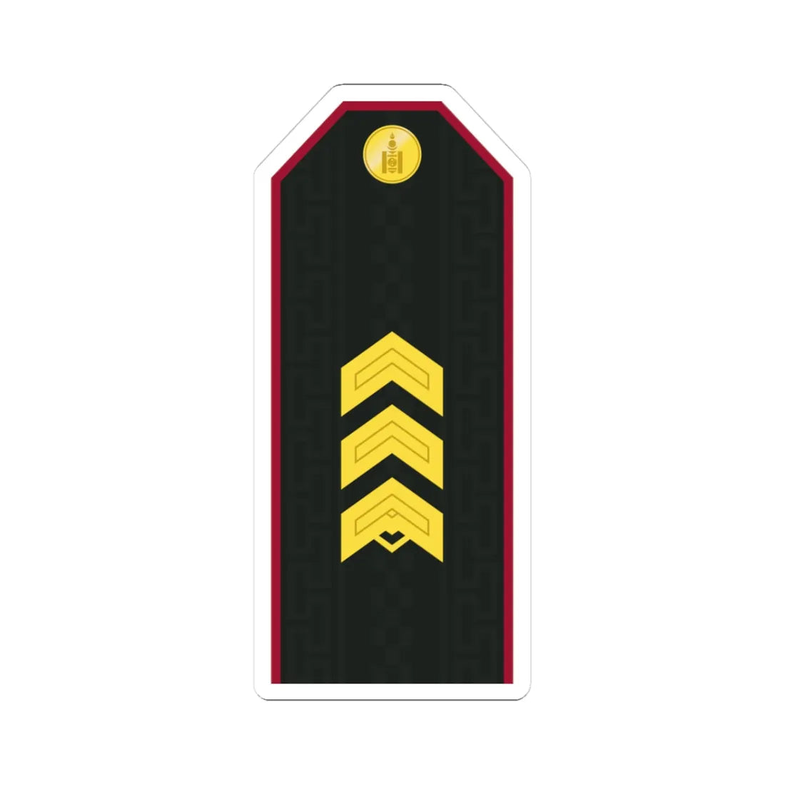 Mongolian Internal troops SSG service (Mongolia) (Military Rank) STICKER Vinyl Kiss-Cut Decal - The Sticker Space