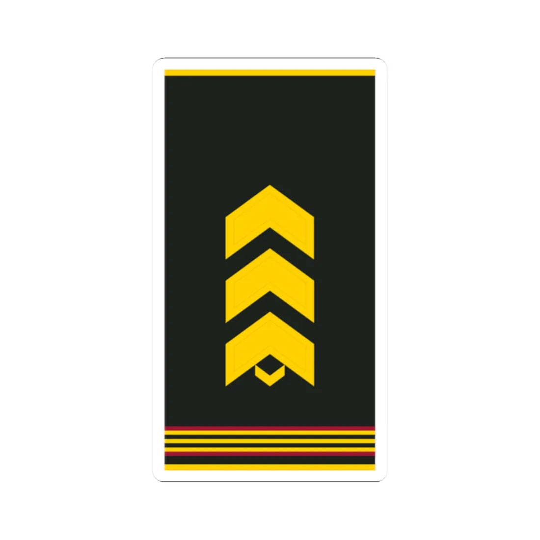 Mongolian Internal troops SSG shirt (Mongolia) (Military Rank) STICKER Vinyl Kiss-Cut Decal 2 Inch White - The Sticker Space