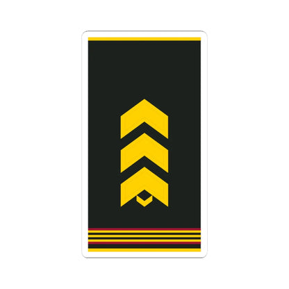 Mongolian Internal troops SSG shirt (Mongolia) (Military Rank) STICKER Vinyl Kiss-Cut Decal 4 Inch White - The Sticker Space