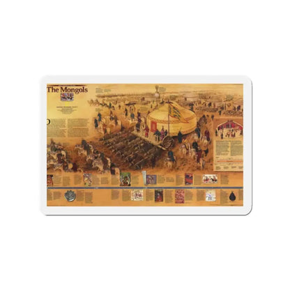 Mongols, The (1996) (Map) Refrigerator Magnet 2 Inch - The Sticker Space
