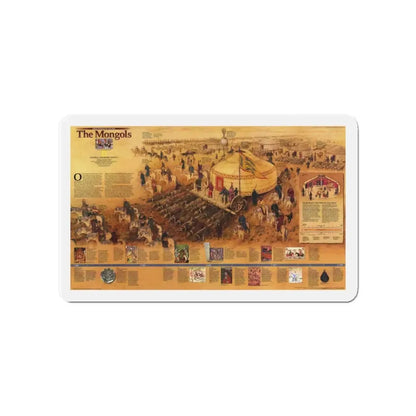 Mongols, The (1996) (Map) Refrigerator Magnet 4 Inch - The Sticker Space