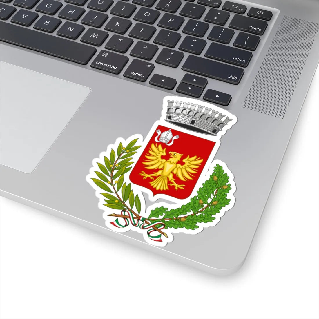 Mongrassano-Stemma (Italy) (Coat of Arms) STICKER Vinyl Kiss-Cut Decal - The Sticker Space