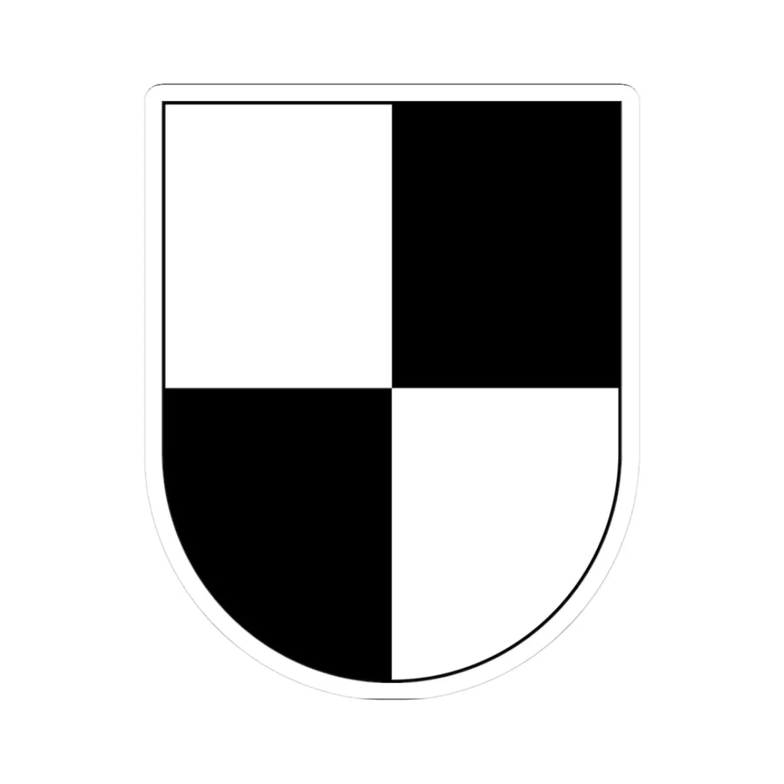 Monguelfo-Tesido-Stemma (Italy) (Coat of Arms) STICKER Vinyl Kiss-Cut Decal 3 Inch White - The Sticker Space