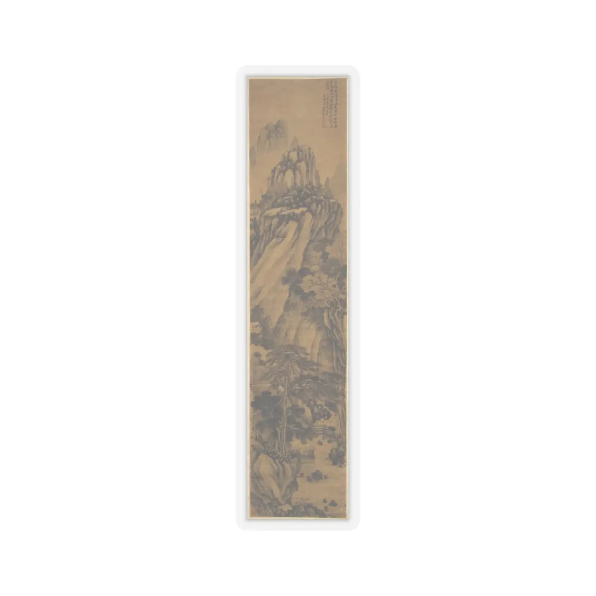 Monk Jie - Landscape - Dated 1599 (or 1659) - STICKER Vinyl Kiss-Cut Decal