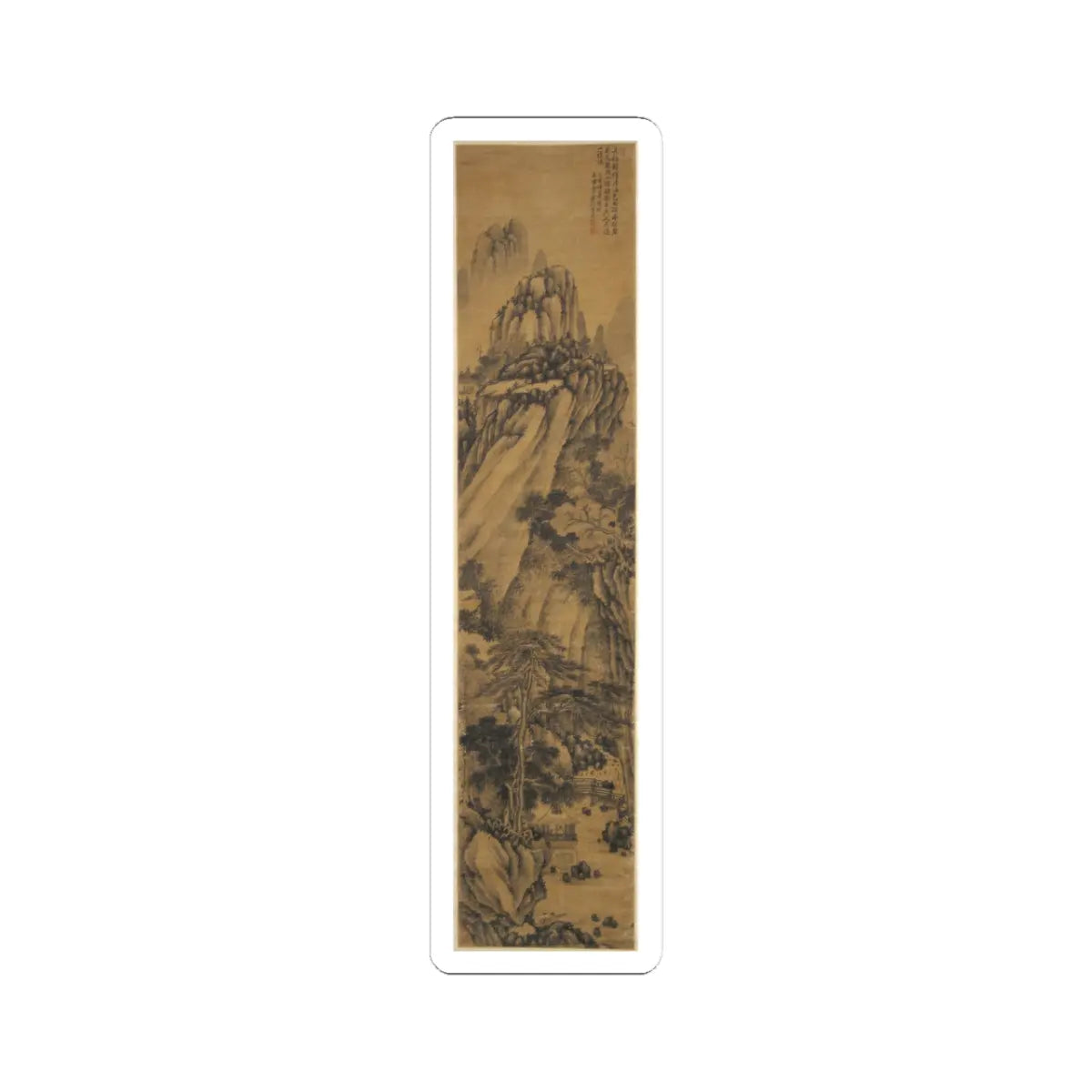 Monk Jie - Landscape - Dated 1599 (or 1659) - STICKER Vinyl Kiss-Cut Decal