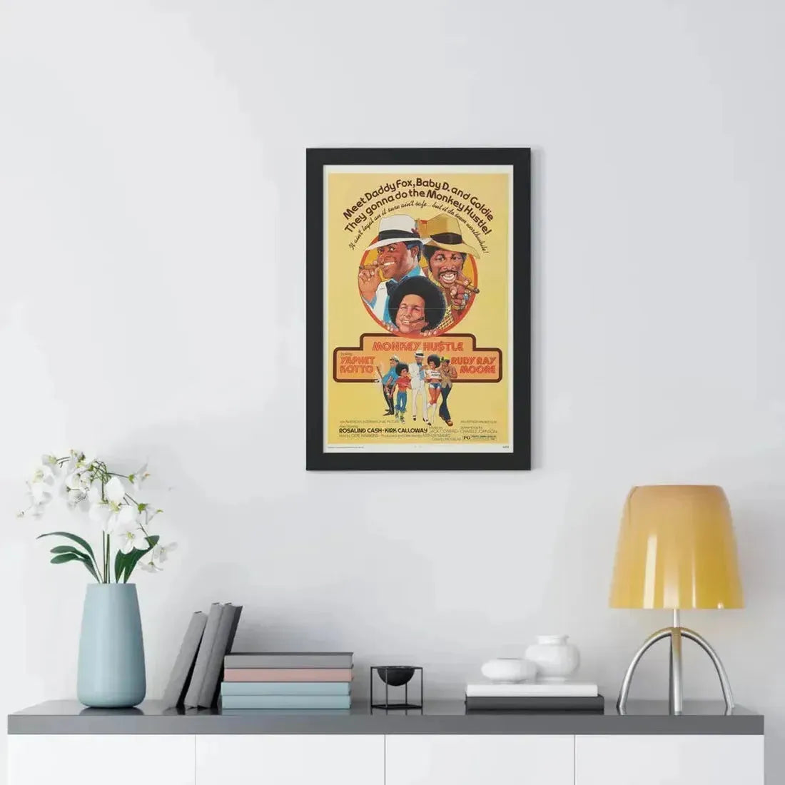 MONKEY HUSTLE 1976 - Framed Movie Poster - The Sticker Space