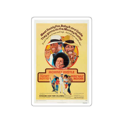 MONKEY HUSTLE 1976 Movie Poster STICKER Vinyl Die-Cut Decal 2 Inch - The Sticker Space