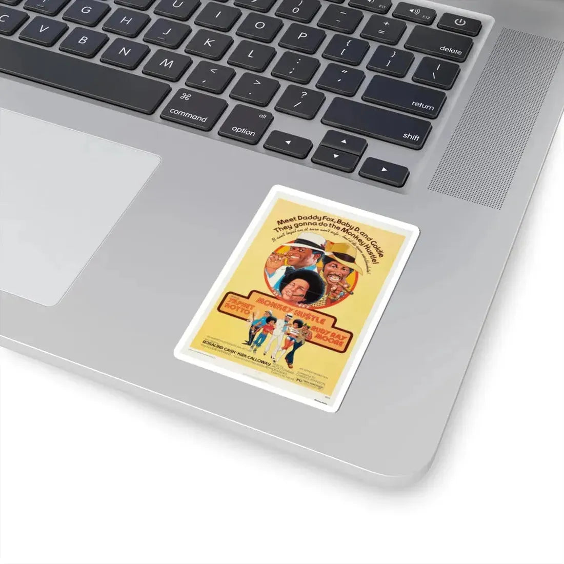 MONKEY HUSTLE 1976 Movie Poster - STICKER Vinyl Kiss-Cut Decal - The Sticker Space