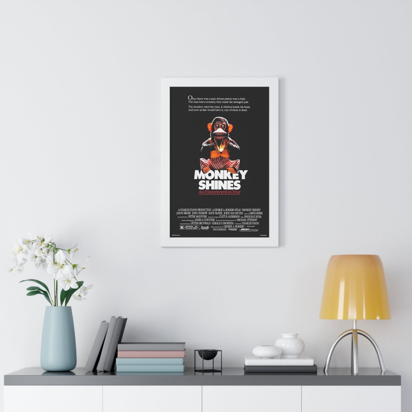 MONKEY SHINES 1988 - Framed Movie Poster-The Sticker Space