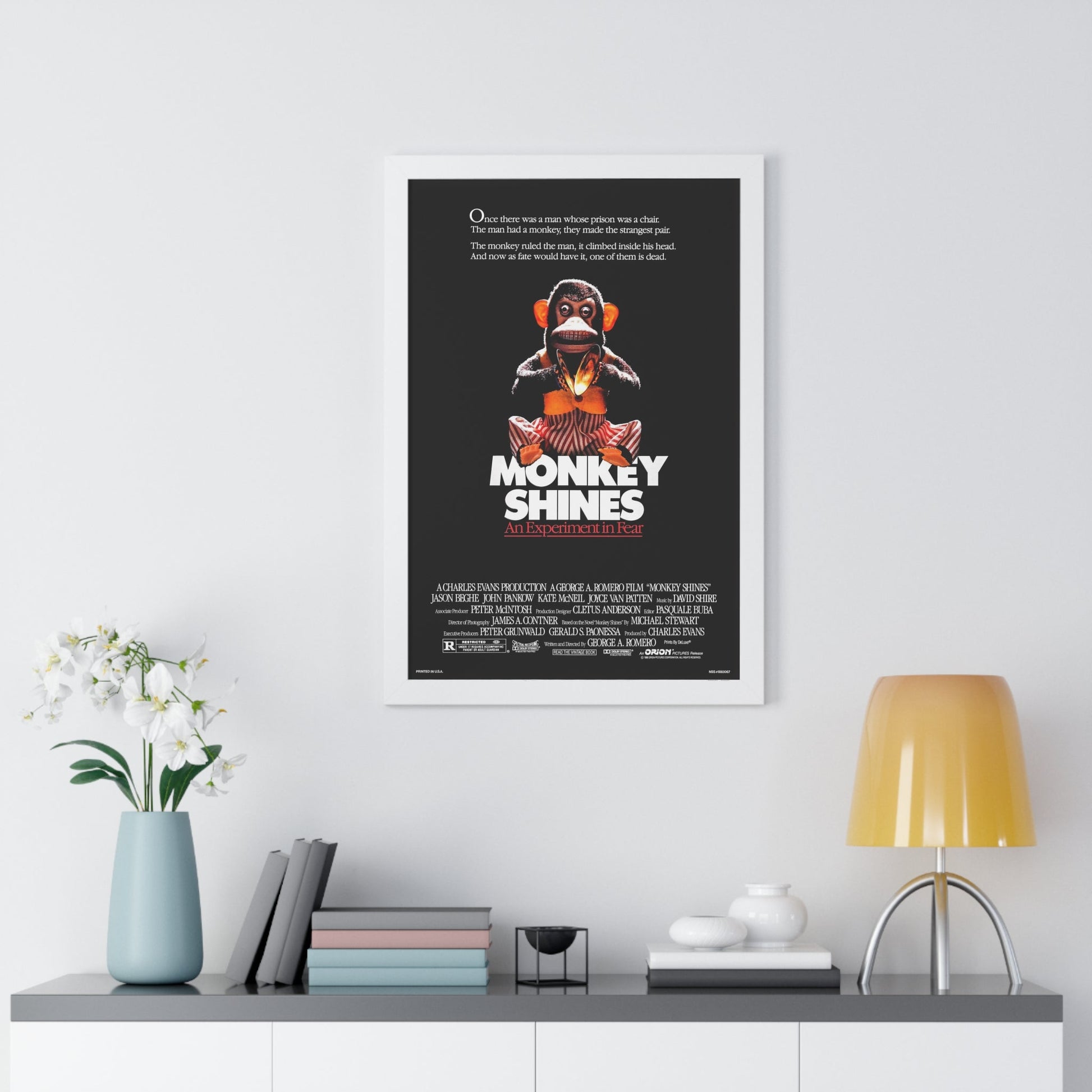 MONKEY SHINES 1988 - Framed Movie Poster-The Sticker Space