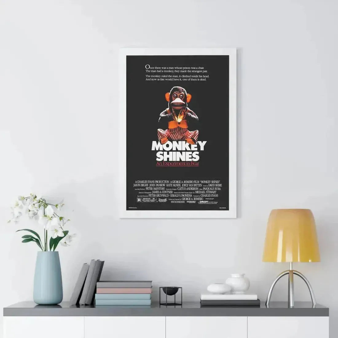 MONKEY SHINES 1988 - Framed Movie Poster - The Sticker Space