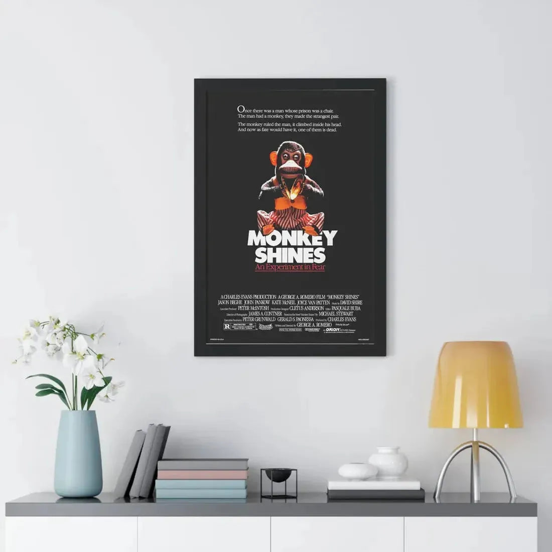 MONKEY SHINES 1988 - Framed Movie Poster - The Sticker Space