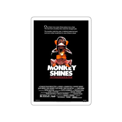 MONKEY SHINES 1988 Movie Poster STICKER Vinyl Die-Cut Decal 2 Inch - The Sticker Space
