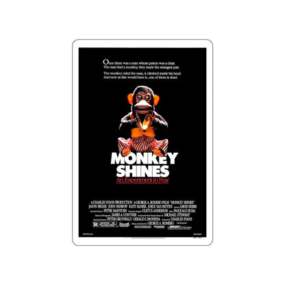 MONKEY SHINES 1988 Movie Poster STICKER Vinyl Die-Cut Decal-3 Inch-The Sticker Space