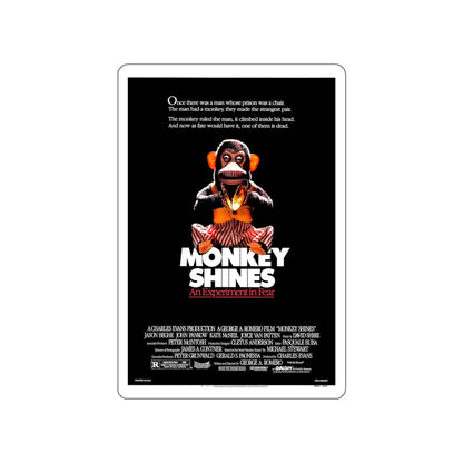 MONKEY SHINES 1988 Movie Poster STICKER Vinyl Die-Cut Decal-4 Inch-The Sticker Space