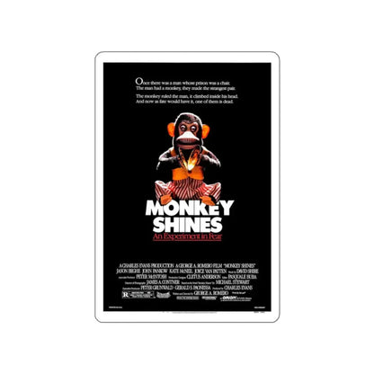 MONKEY SHINES 1988 Movie Poster STICKER Vinyl Die-Cut Decal - The Sticker Space