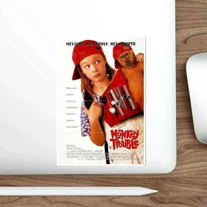 Monkey Trouble 1994 Movie Poster STICKER Vinyl Die-Cut Decal - The Sticker Space