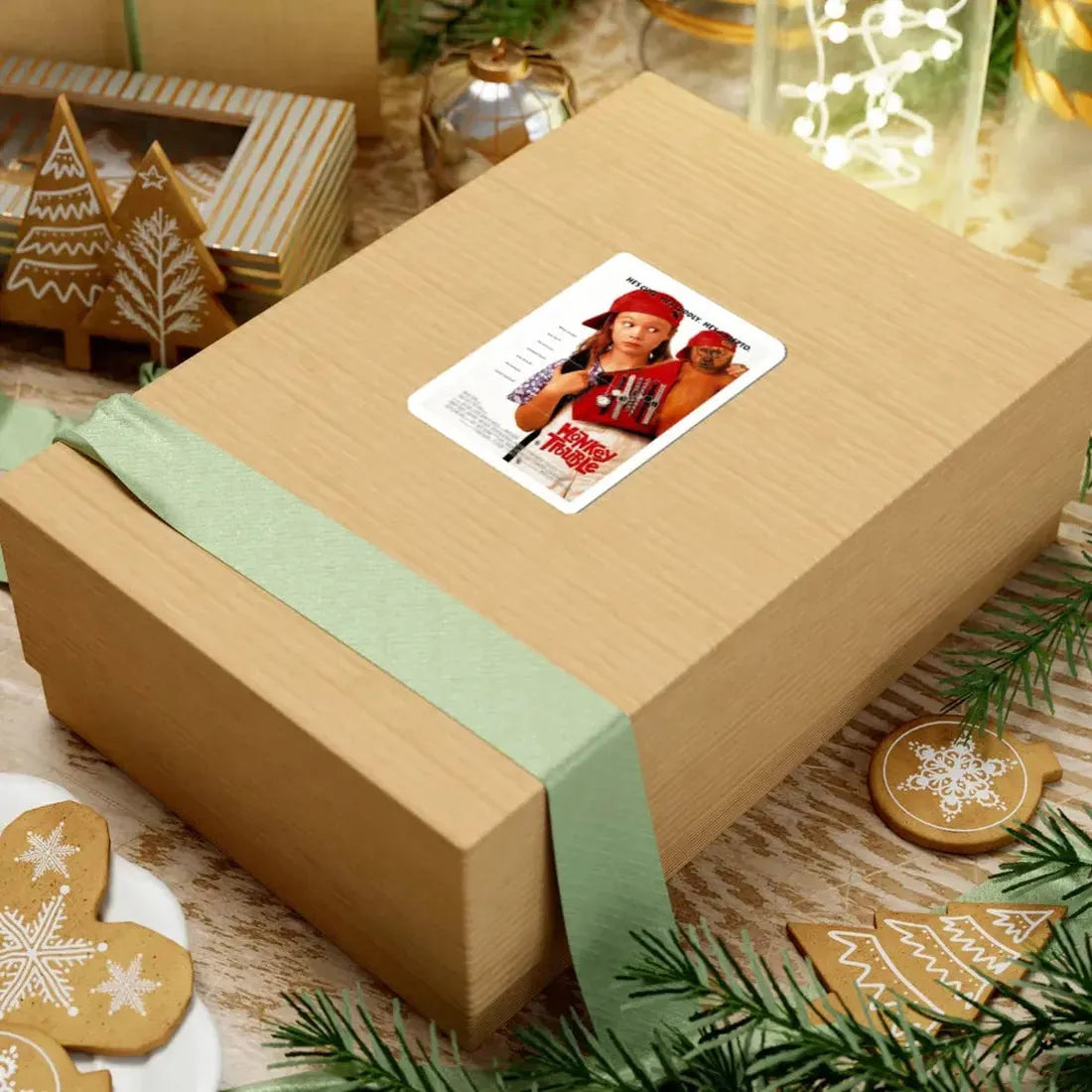 Monkey Trouble 1994 Movie Poster - STICKER Vinyl Kiss-Cut Decal - The Sticker Space