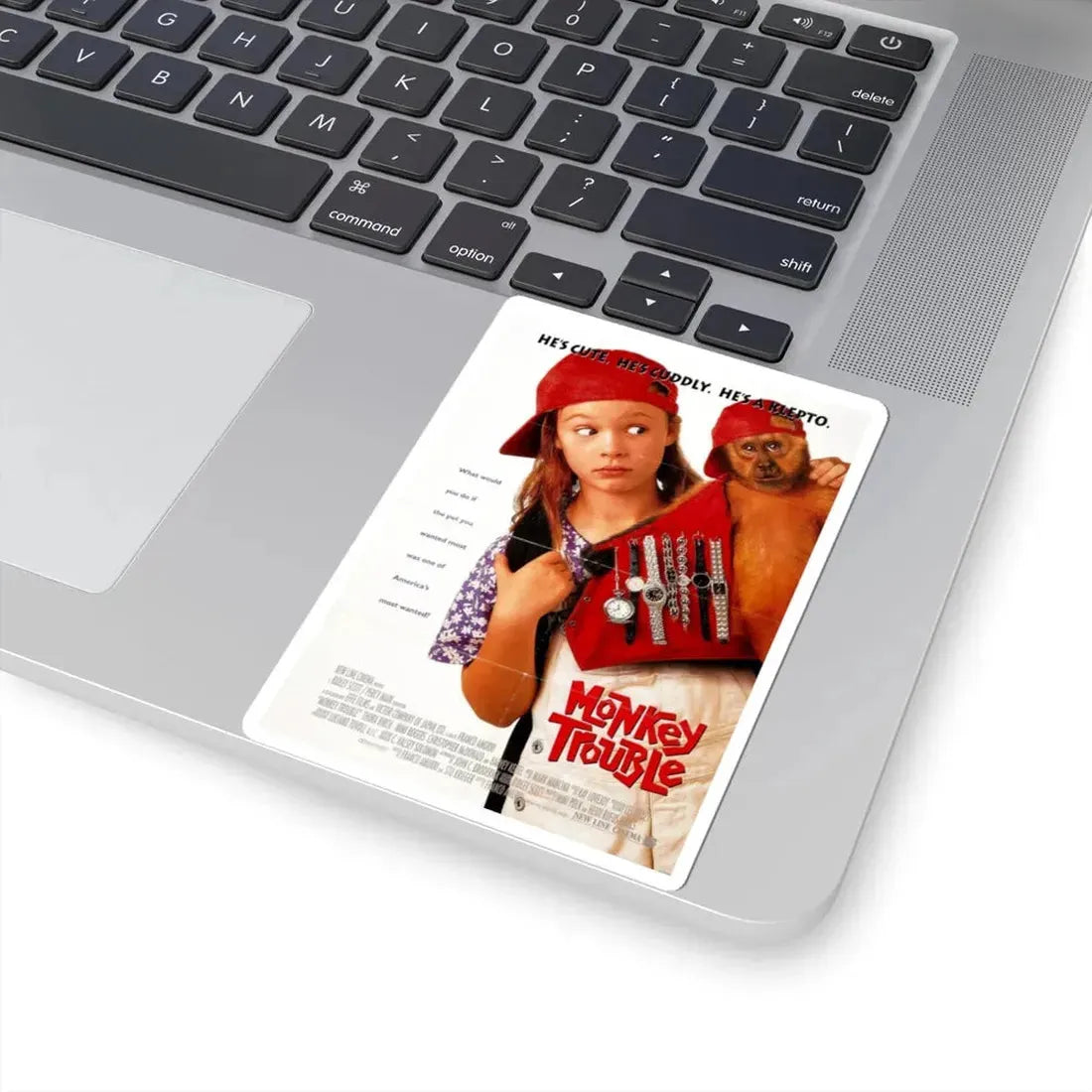 Monkey Trouble 1994 Movie Poster - STICKER Vinyl Kiss-Cut Decal - The Sticker Space