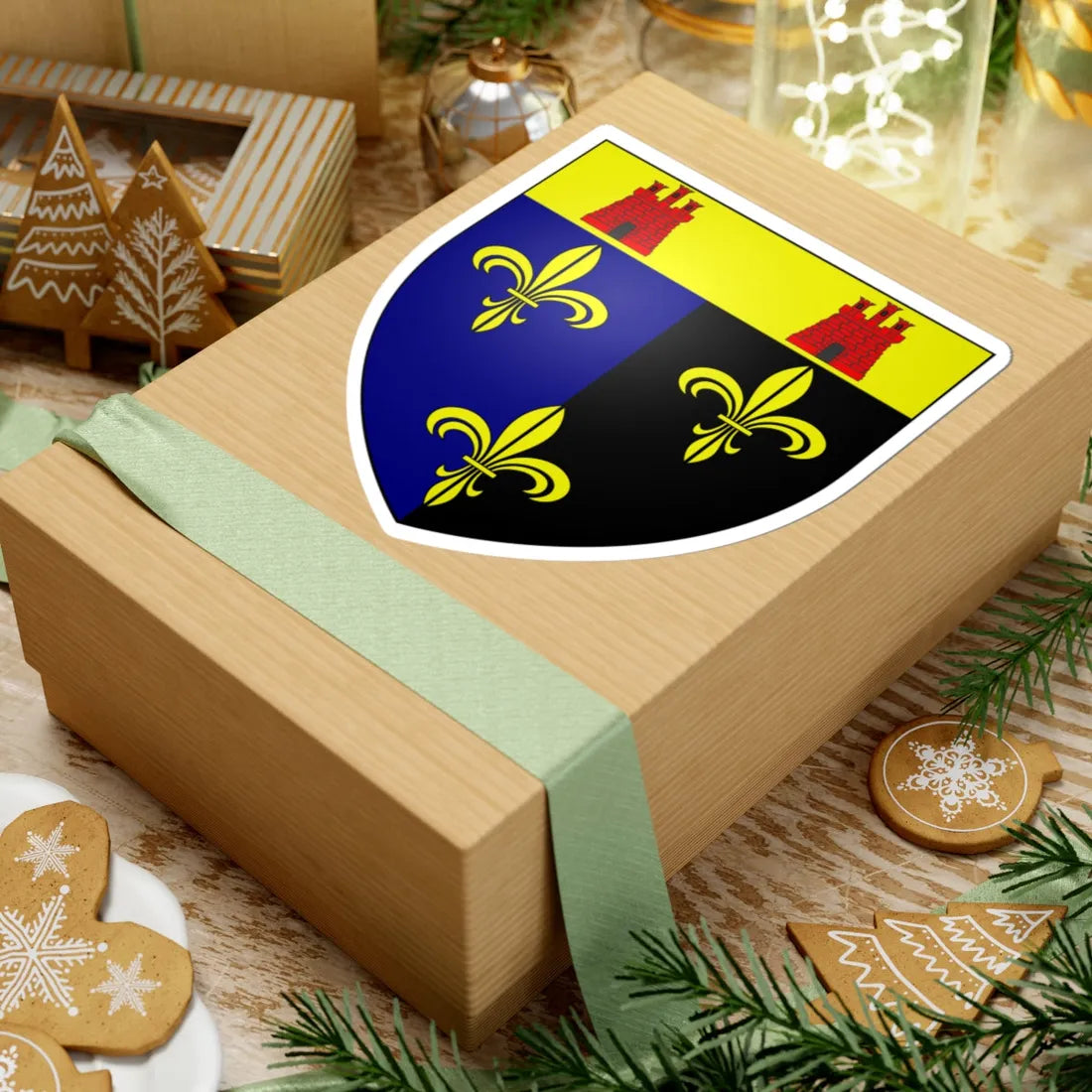 MONMOUTHSHIRE Shield (United Kingdom) (Coat of Arms) STICKER Vinyl Kiss-Cut Decal - The Sticker Space