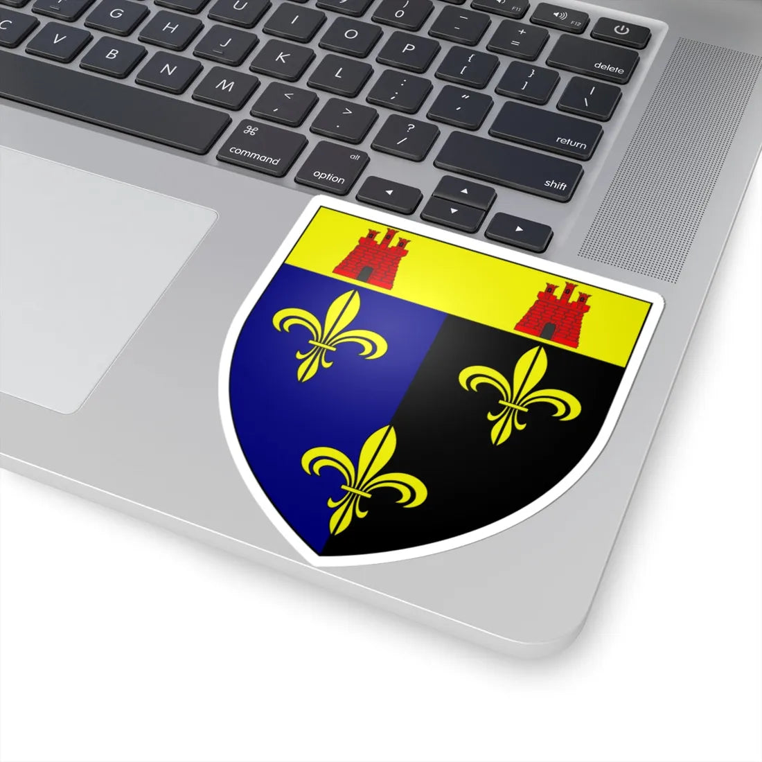 MONMOUTHSHIRE Shield (United Kingdom) (Coat of Arms) STICKER Vinyl Kiss-Cut Decal - The Sticker Space