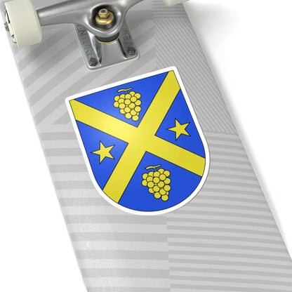 Monnaz-coat of arms (Switzerland) (Coat of Arms) STICKER Vinyl Kiss-Cut Decal - The Sticker Space