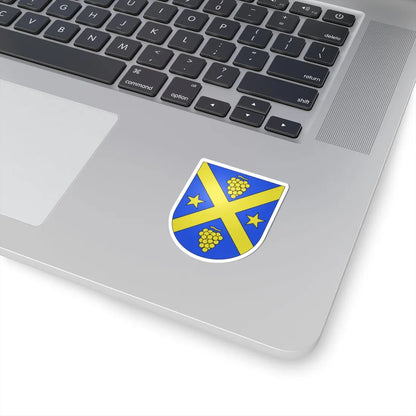 Monnaz-coat of arms (Switzerland) (Coat of Arms) STICKER Vinyl Kiss-Cut Decal - The Sticker Space